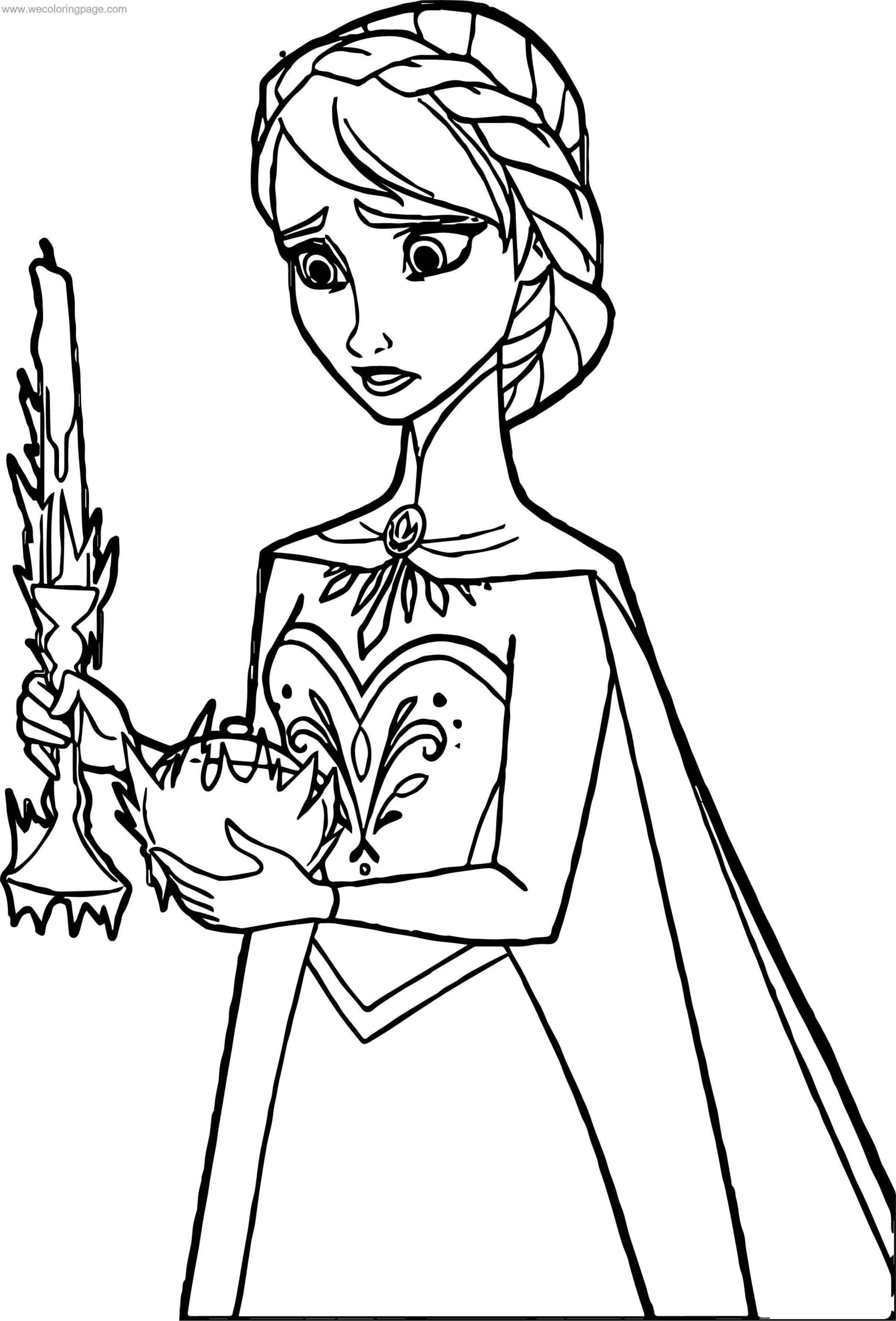 Printable Coloring Page Frozen