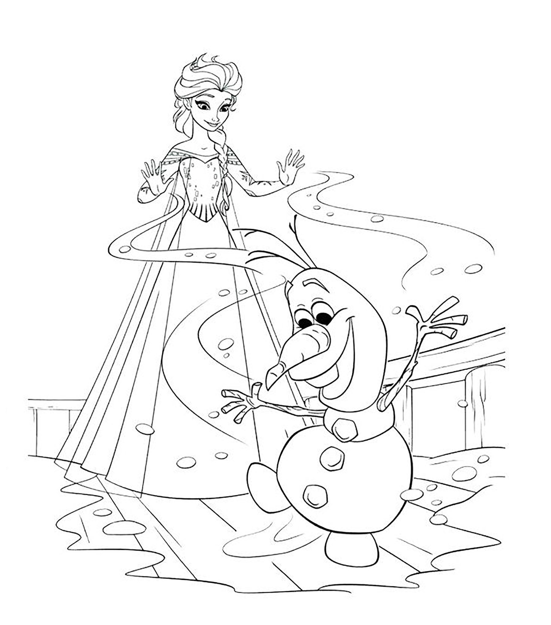 Frozen Free To Color For Children Frozen Coloring Pages For Kids