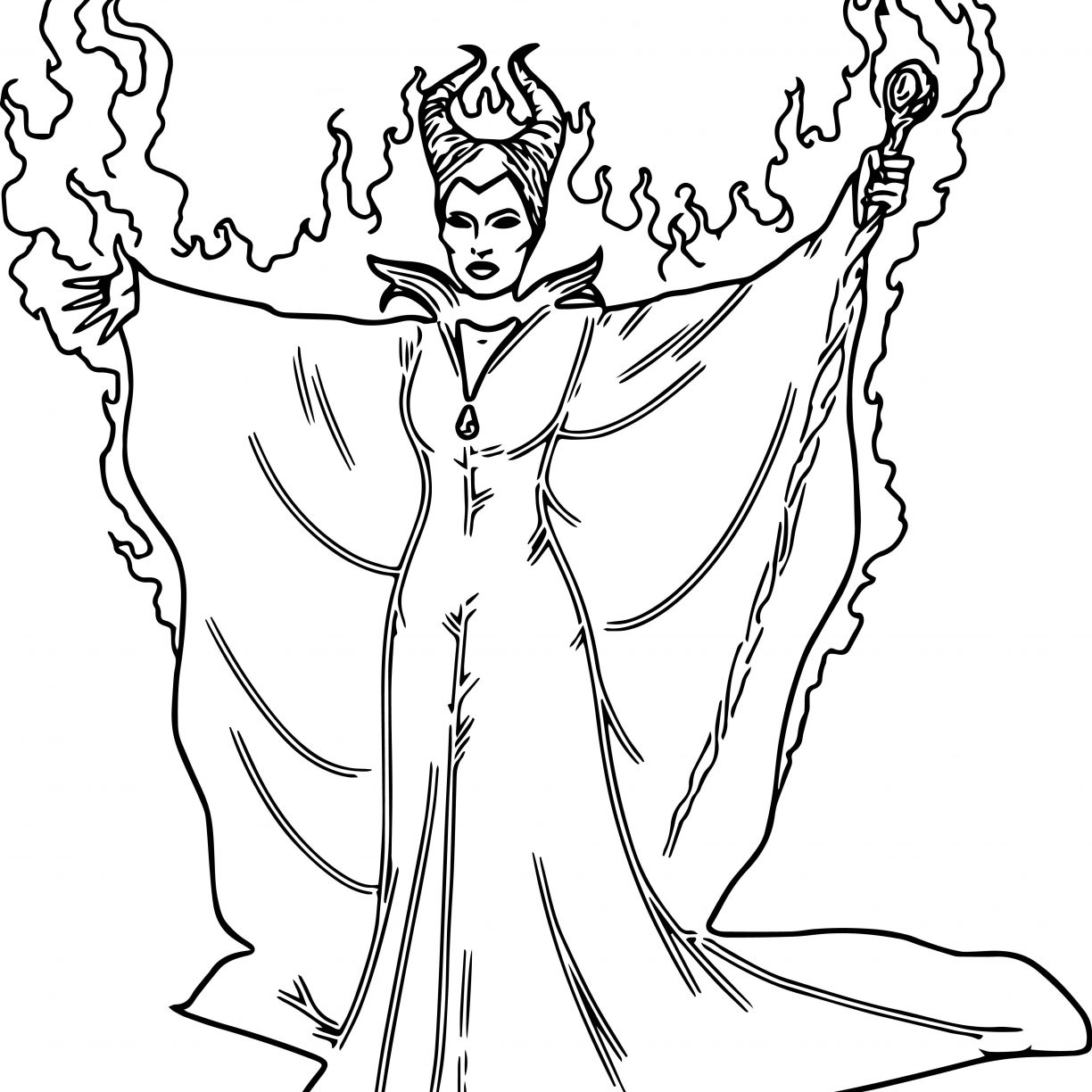 Full Maleficent Dragon Coloring Pages