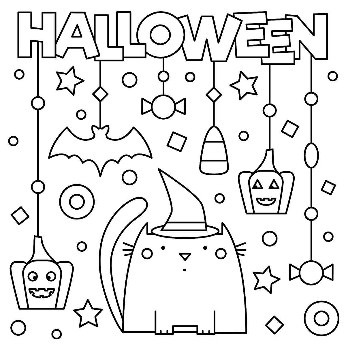 Fun Halloween Coloring Coloring Pages