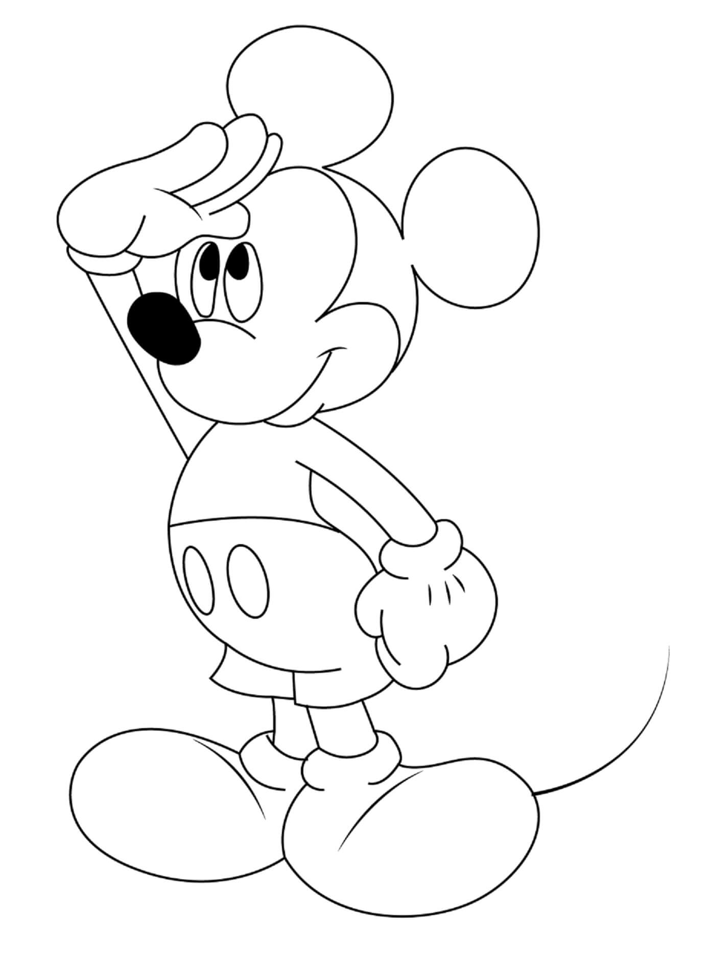 Funny Mickey Mouse Coloring Page Download Print Or Color Online For Free
