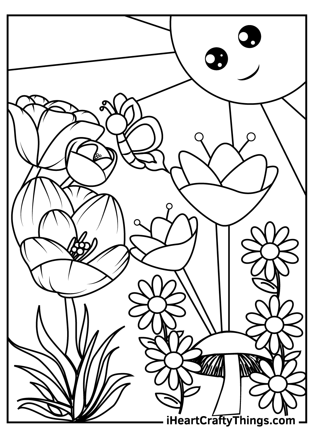 Free Printable Coloring Pages Gardens