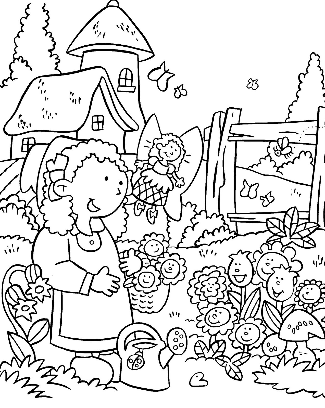 Gardening Coloring Pages Best Coloring Pages For Kids