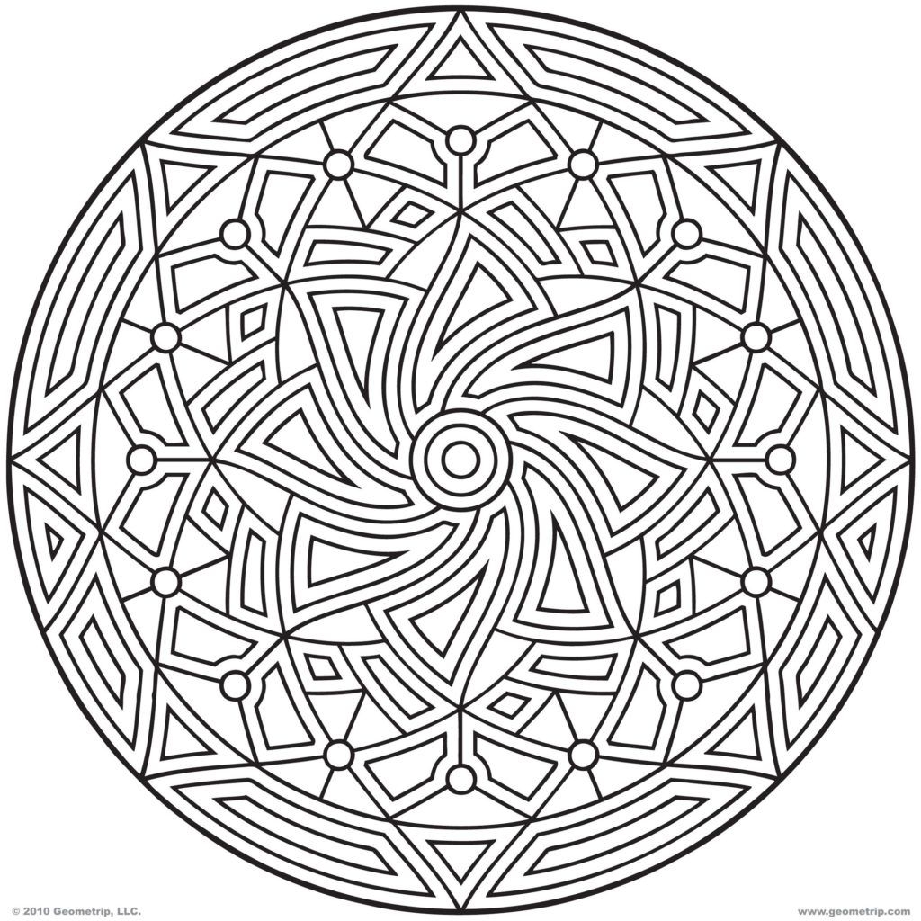Adult Coloring Pages Geometric