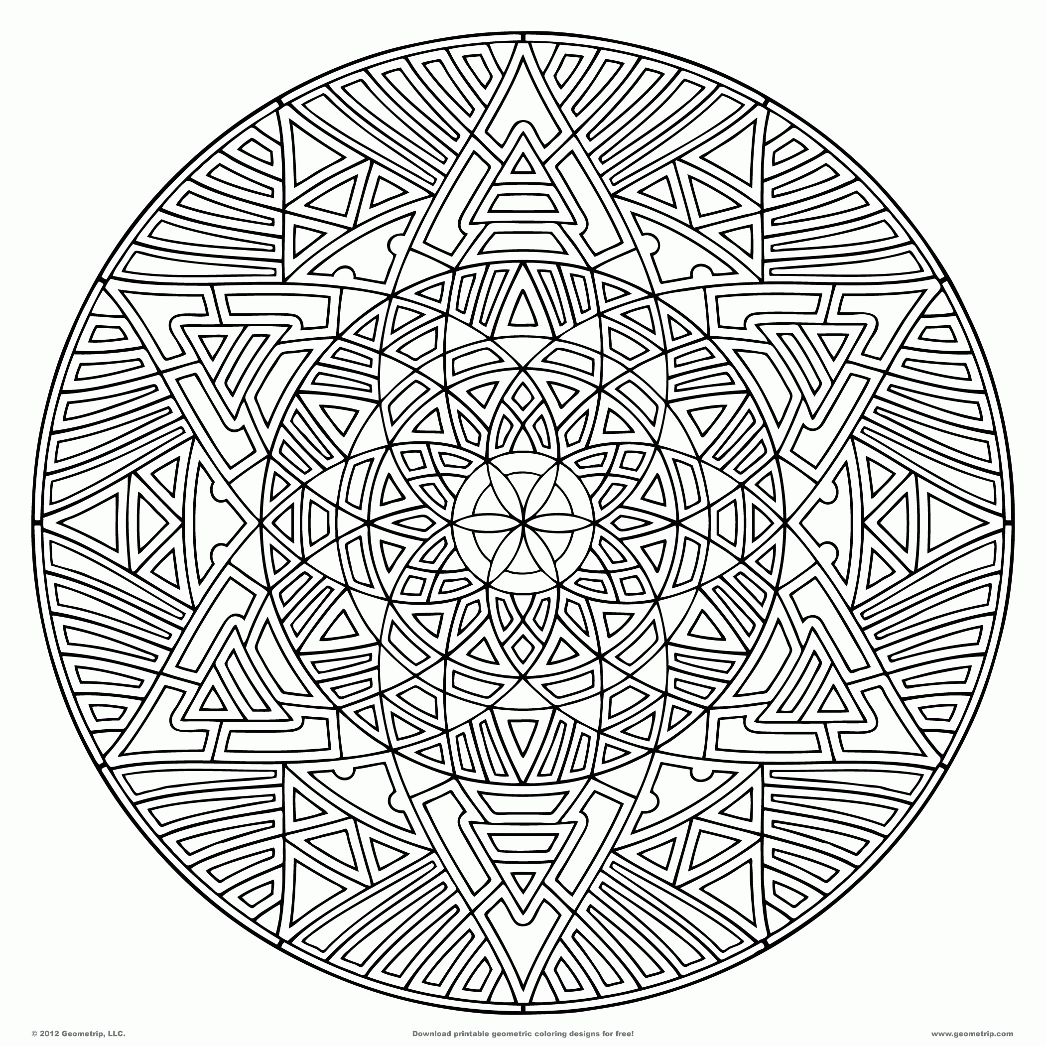 Geometric Coloring Pages Adults