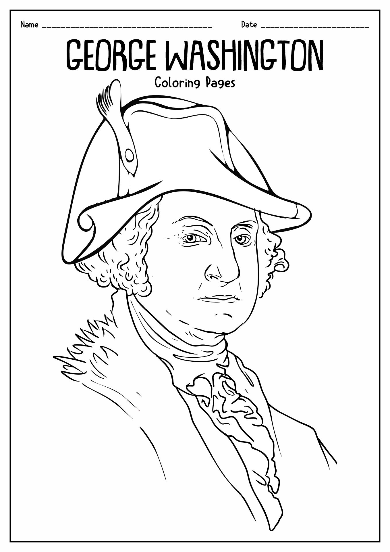 George Washington Coloring Pages Coloring Pages