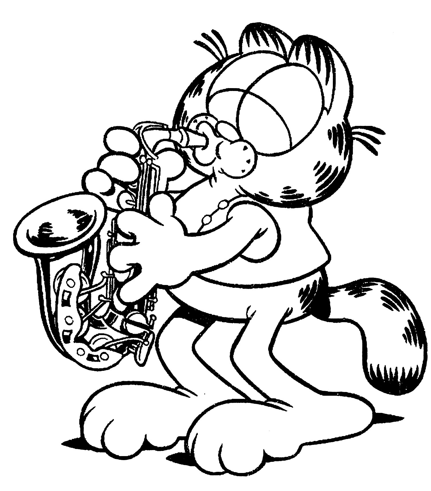 Get Your Pencils And Markers Ready To Color This Garfield Coloring Page Garfield Coloring