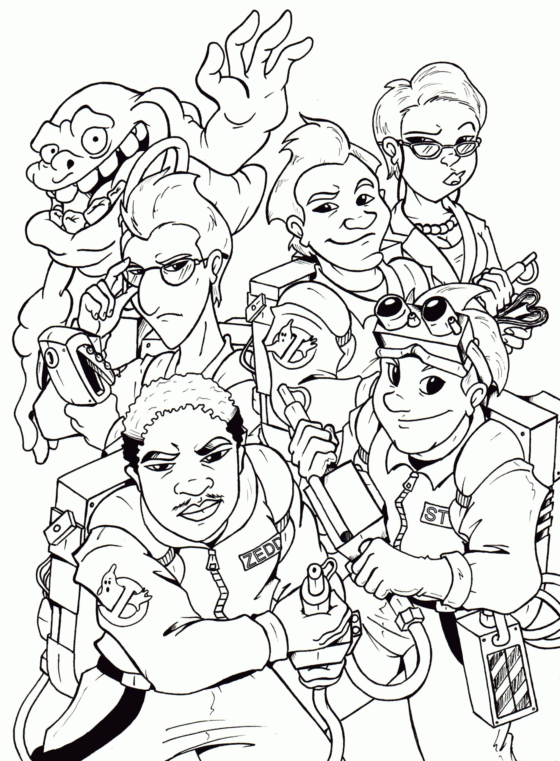 Ghostbusters Coloring Pages Coloring Home