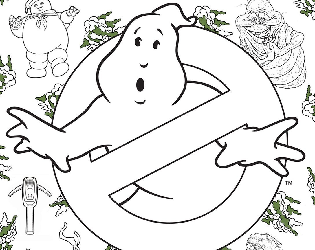 Ghostbusters Slimer Coloring Page Coloring Pages