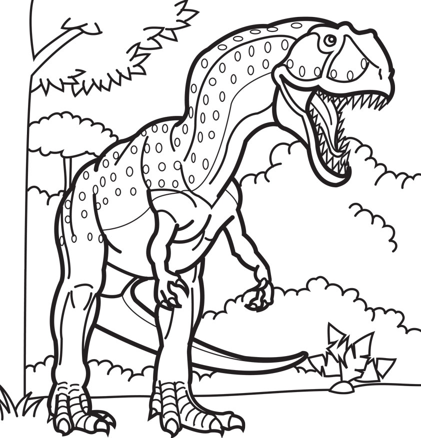 Giganotosaurus Coloring Pages Coloring Home