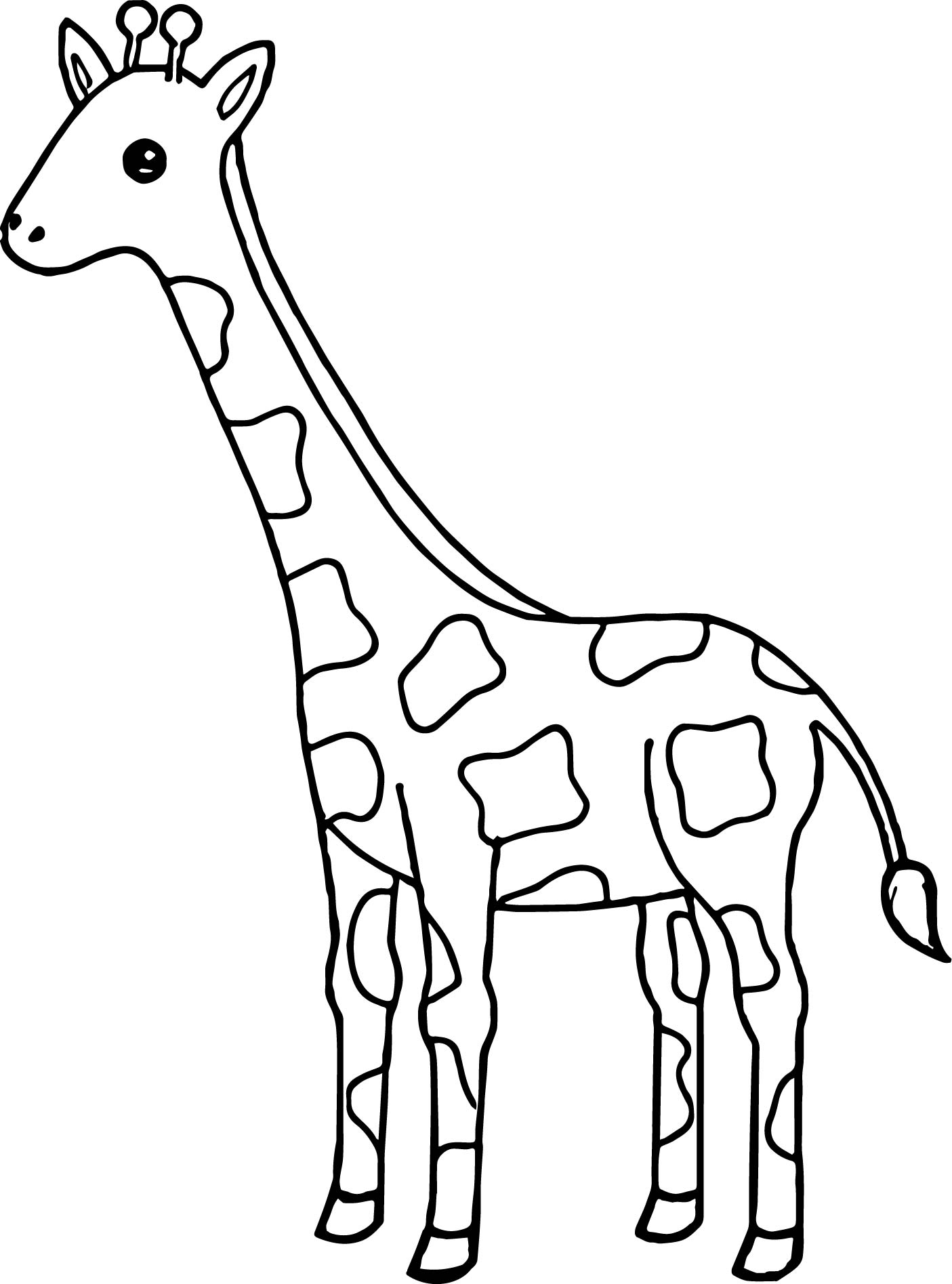 Giraffe Printable Coloring Pages