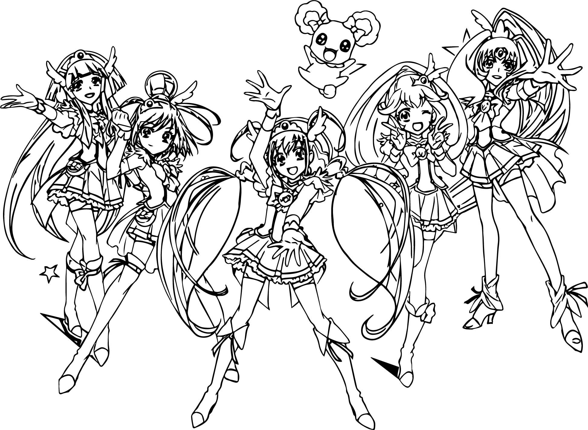 Glitter Force Coloring Pages Best Coloring Pages For Kids