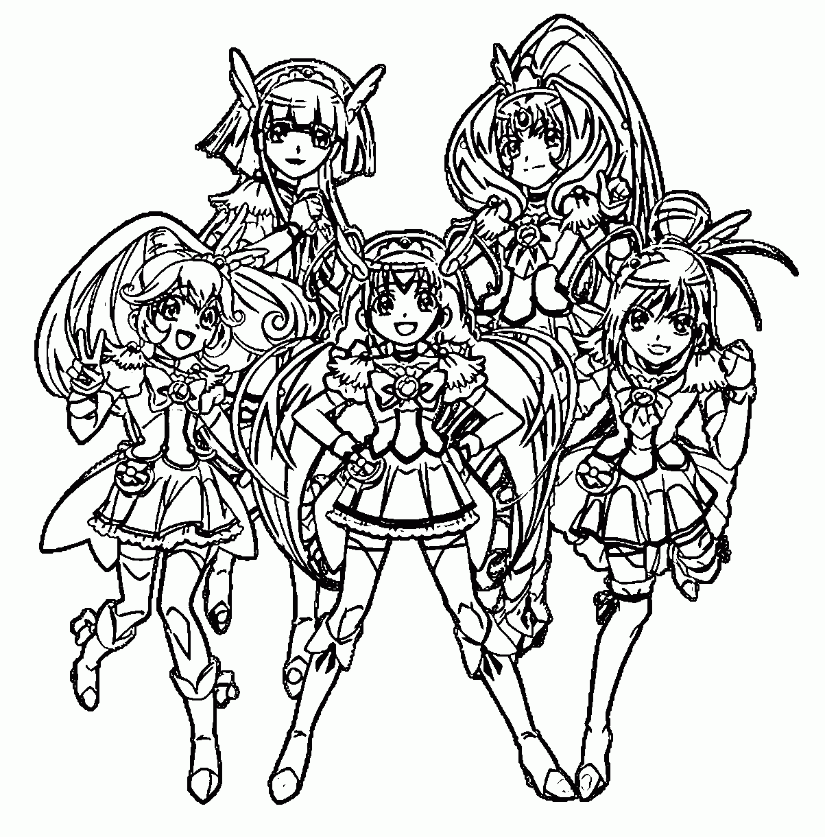 Glitter Force Coloring Pages Best Coloring Pages For Kids