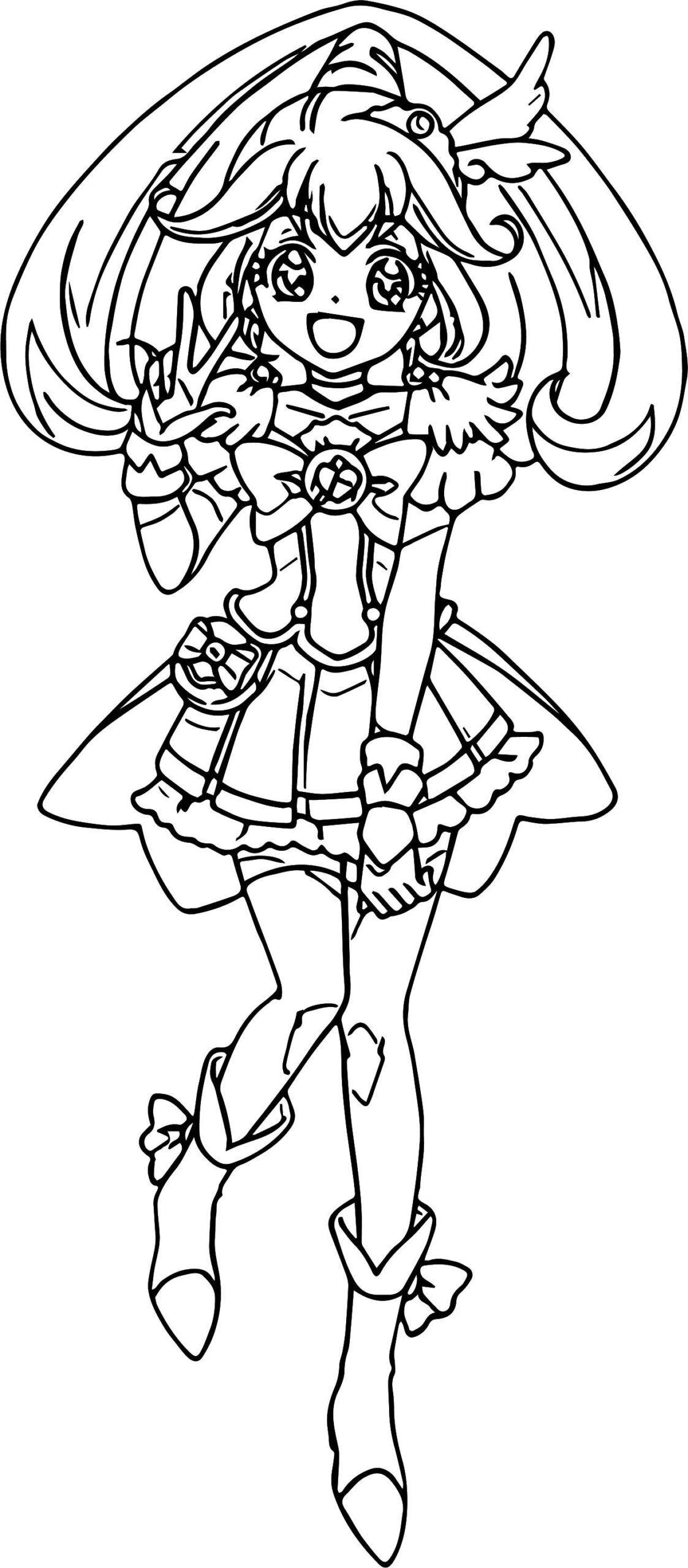Glitter Force Free Printable Coloring Pages Lautigamu