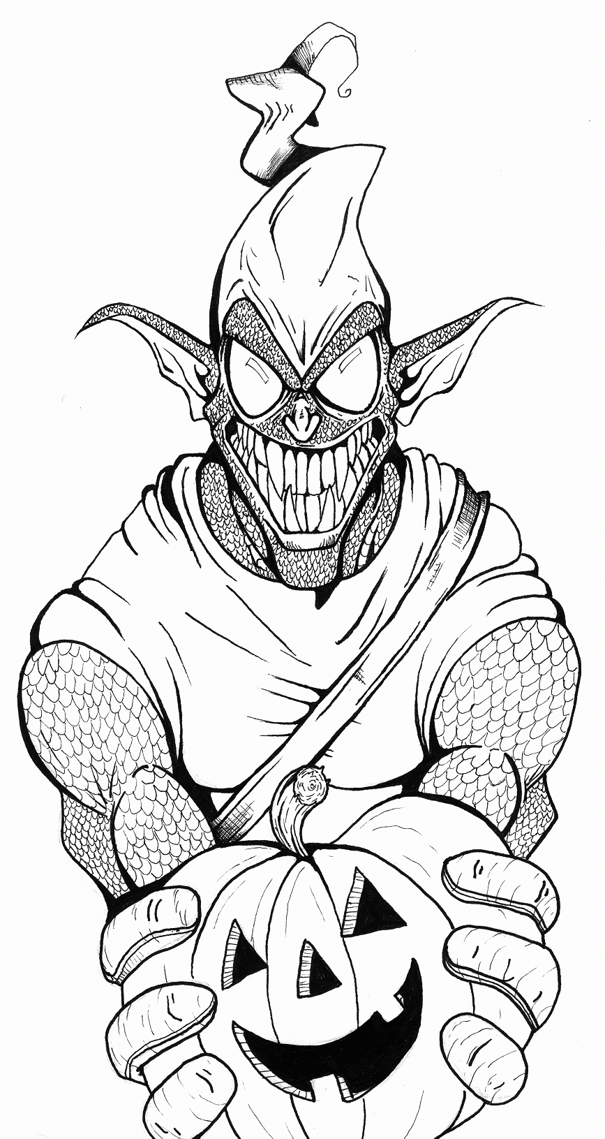 Green Goblin Coloring Pages Printables