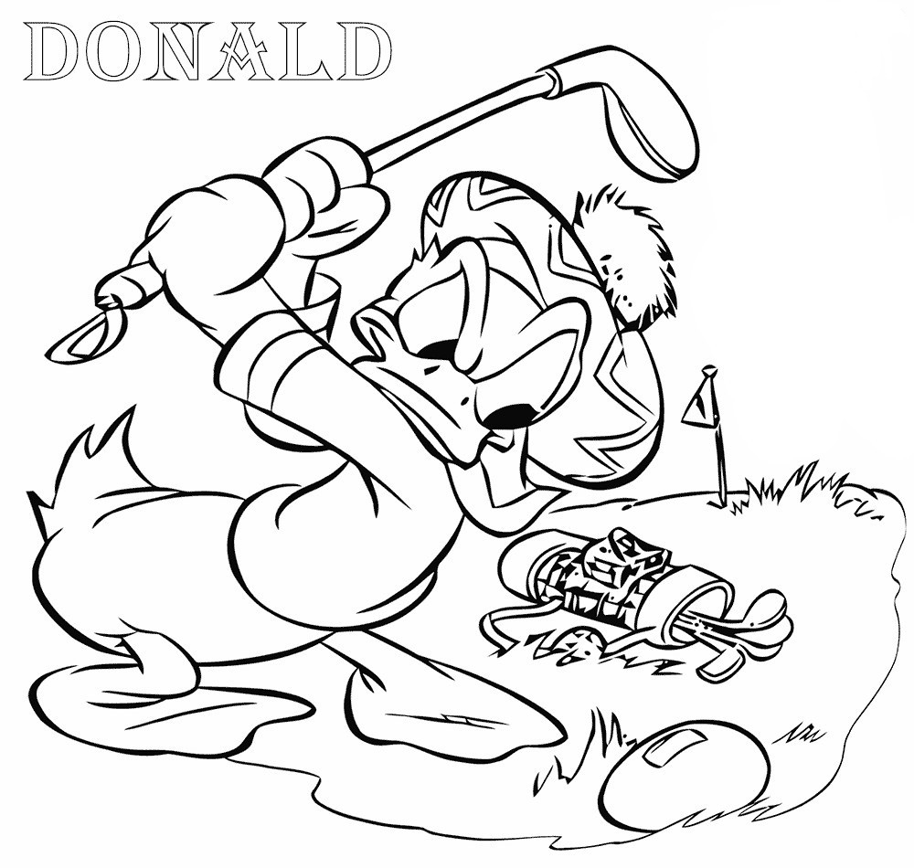 Golf Course Coloring Pages