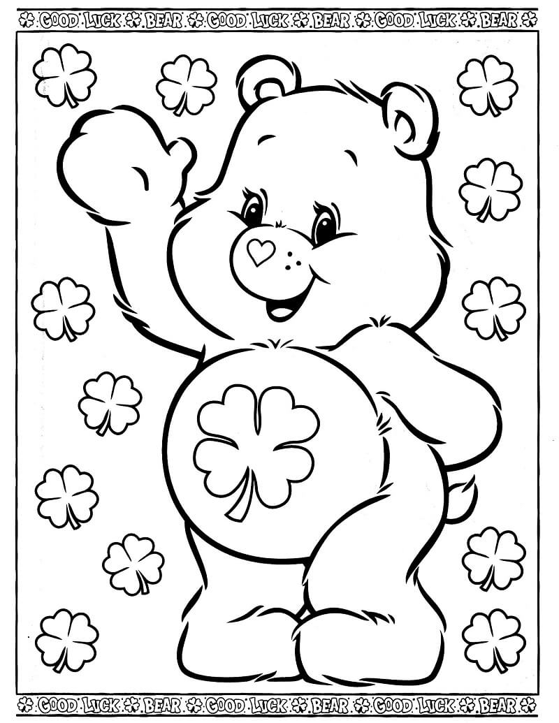 Good Luck Bear Coloring Page Free Printable Coloring Pages For Kids
