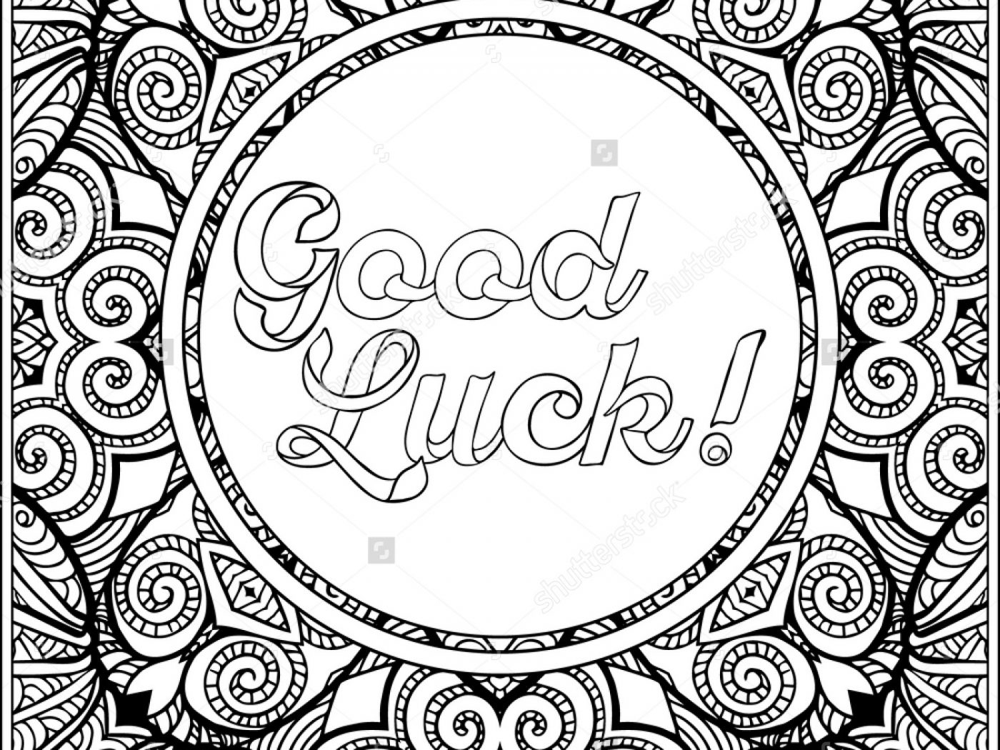 Good Luck Coloring Pages At GetDrawings Free Download