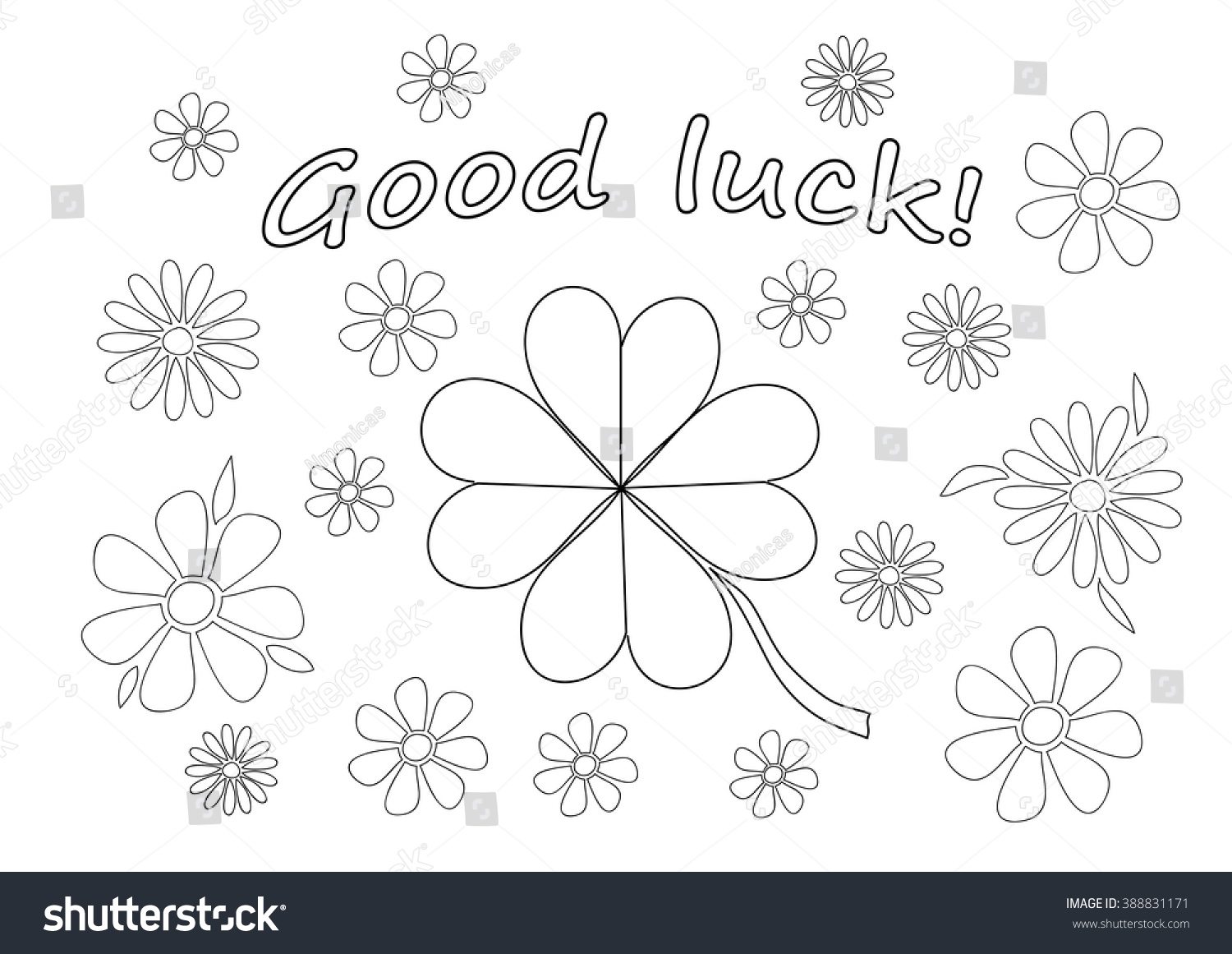 Good Luck Coloring Pages