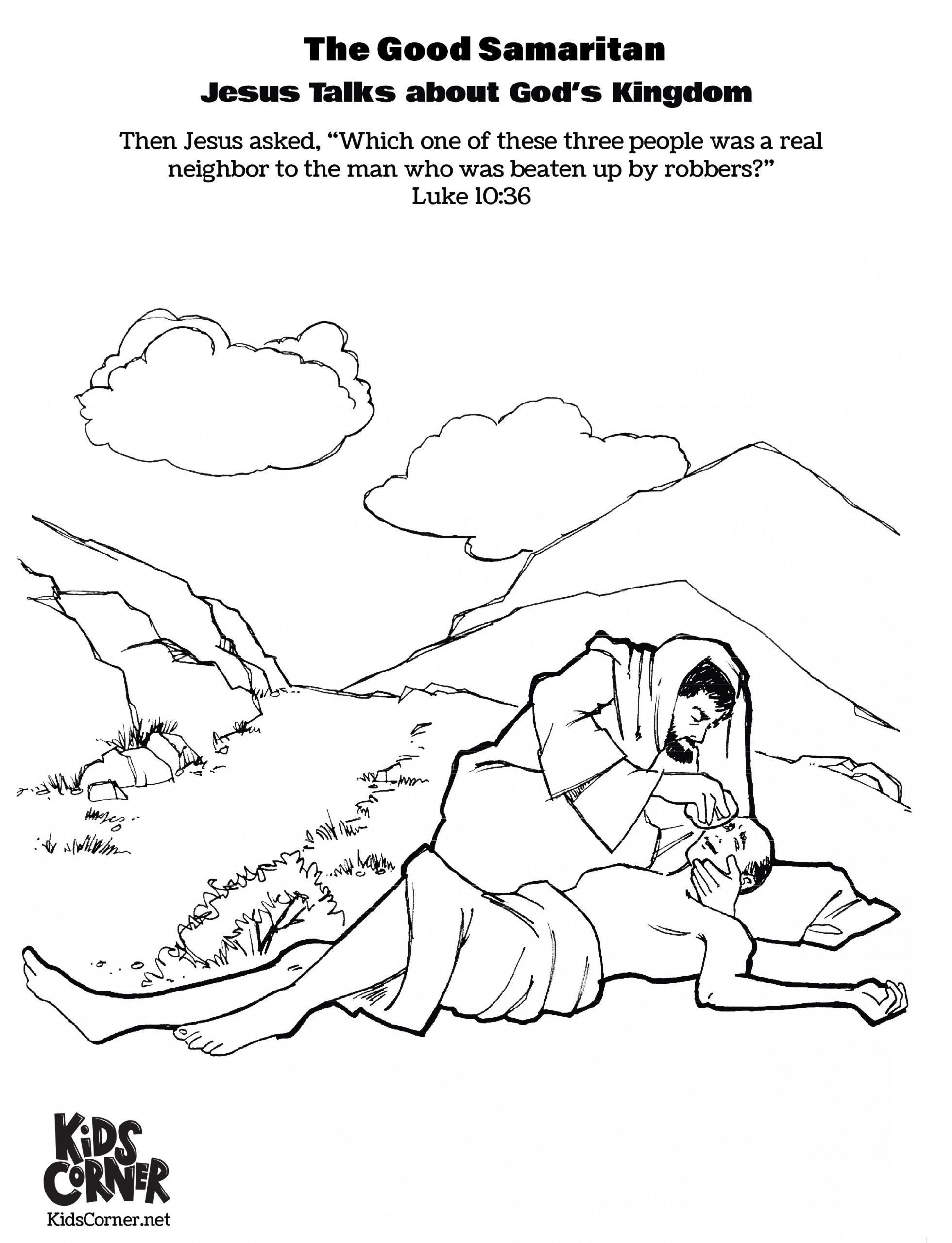 Good Samaritan Coloring Page Printable 207 File For DIY T Shirt Mug Decoration And More