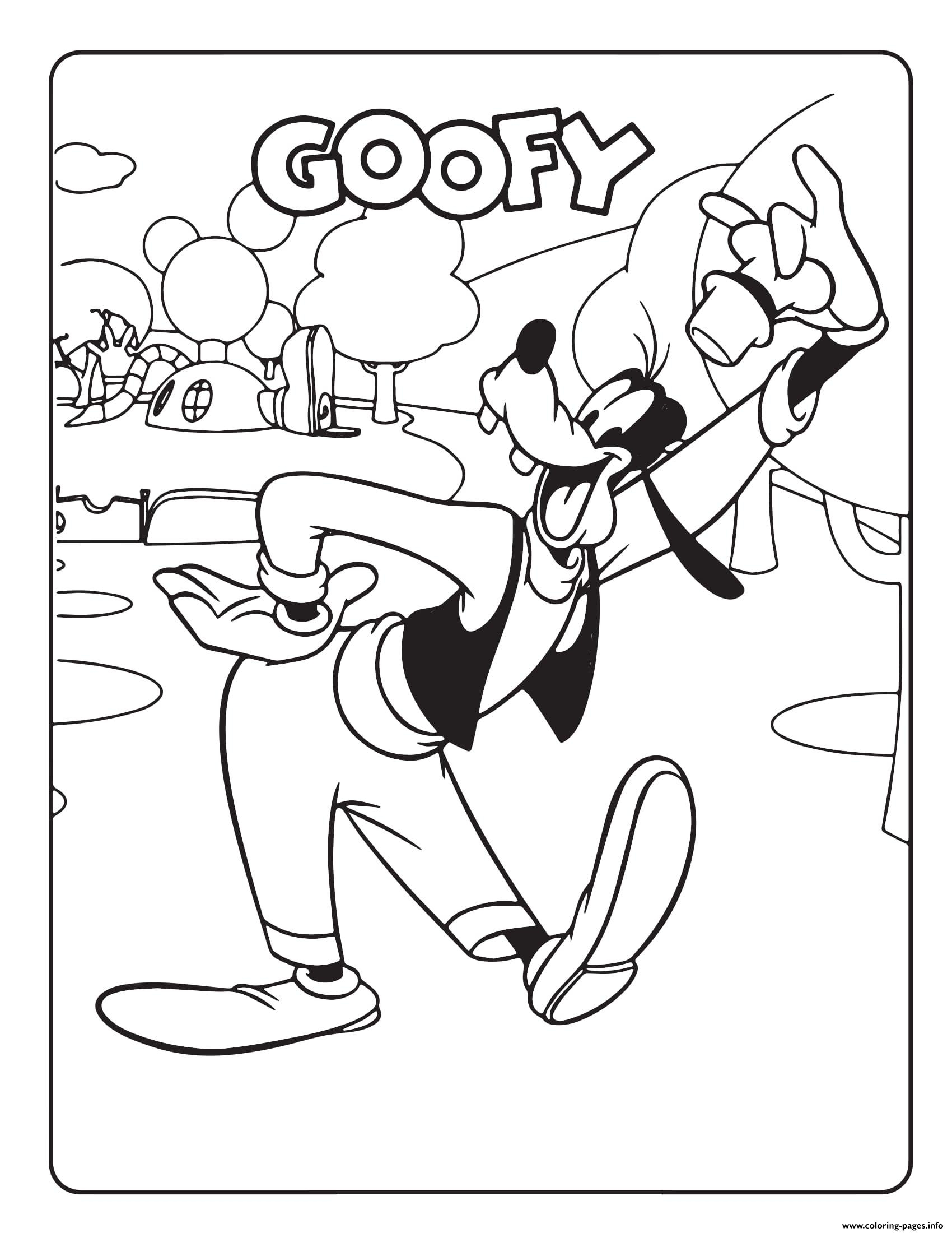 Goofy Coloring Pages Printable