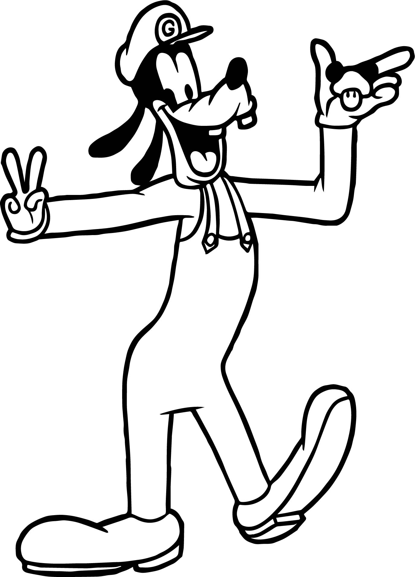 Goofy Face Coloring Pages Coloring Pages