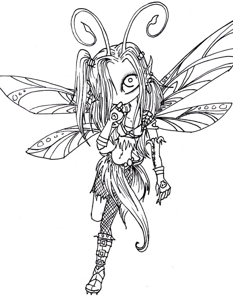 Gothic Fairy Coloring Pages For Adults At GetColorings Free Printable Colorings Pages To