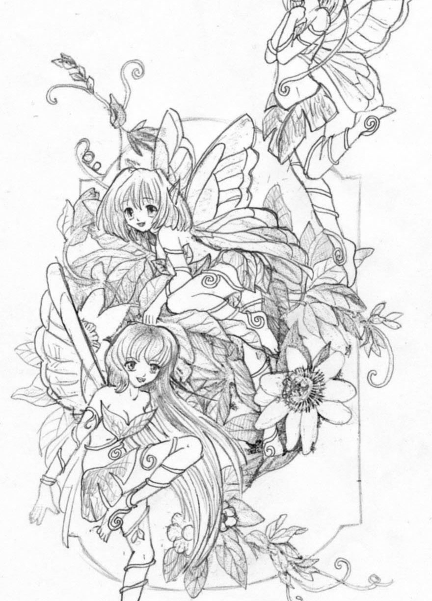 Gothic Fairy Coloring Pages For Adults At GetDrawings Free Download