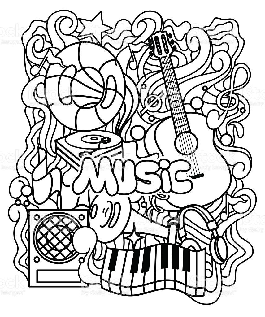 Grab Your New Coloring Pages Music For You Https Gethighit New Coloring Pages Music F