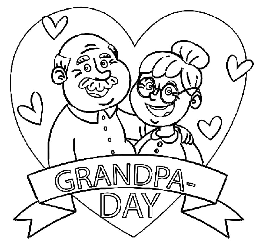 Printable Grandparents Day Coloring Pages