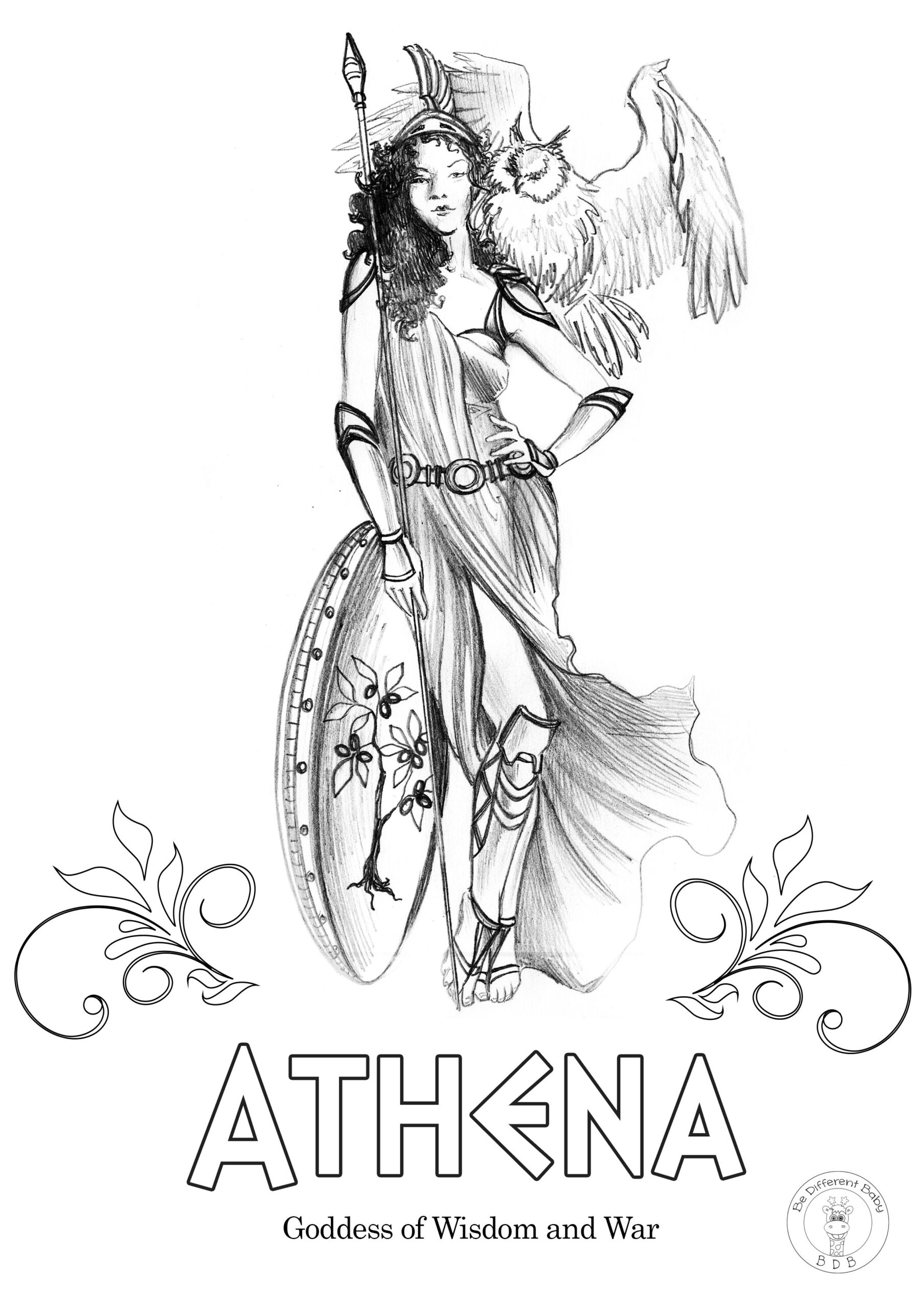 Greek God Greek Mythology Coloring Pages Kidsworksheetfun