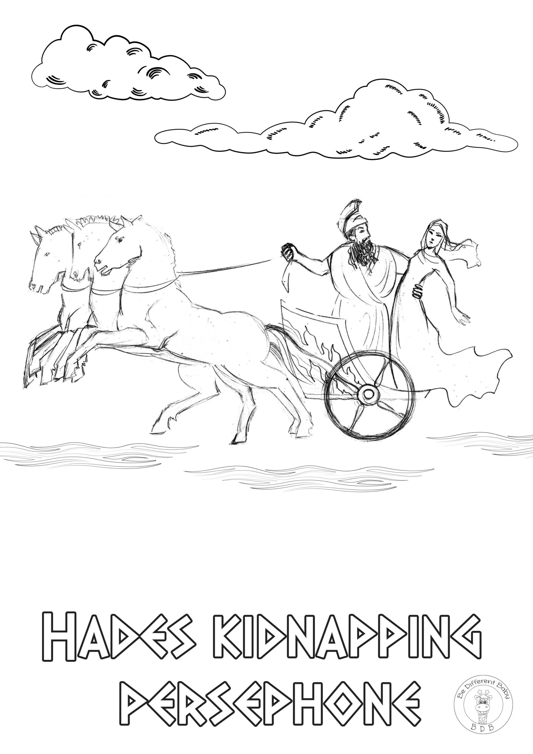 Greek Mythology Coloring Pages Be Different Baby Greek Gods And Goddesses Gods And