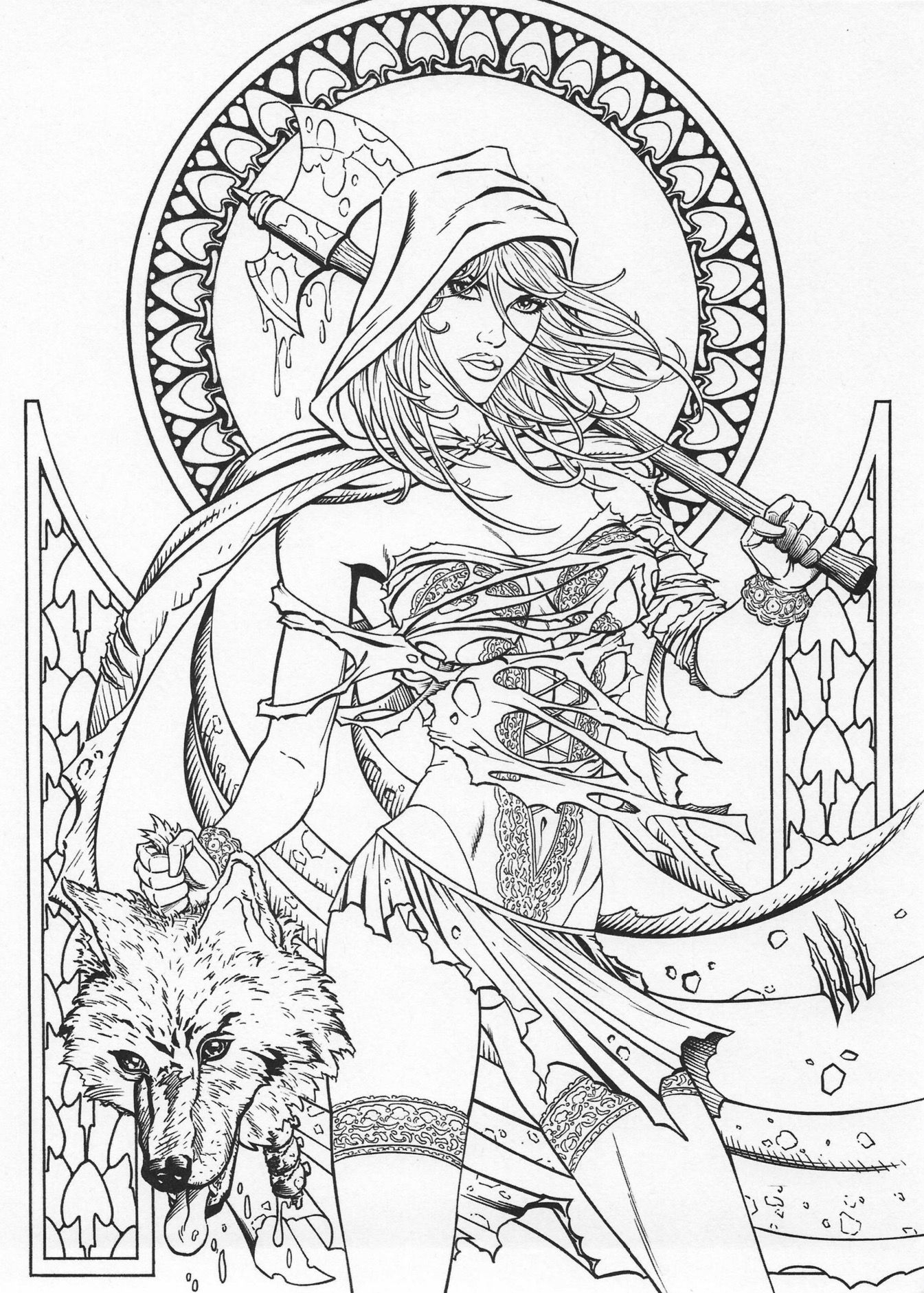 Grimm Fairy Tales Coloring Page Detailed Coloring Pages Fairy Coloring Book Fairy Coloring