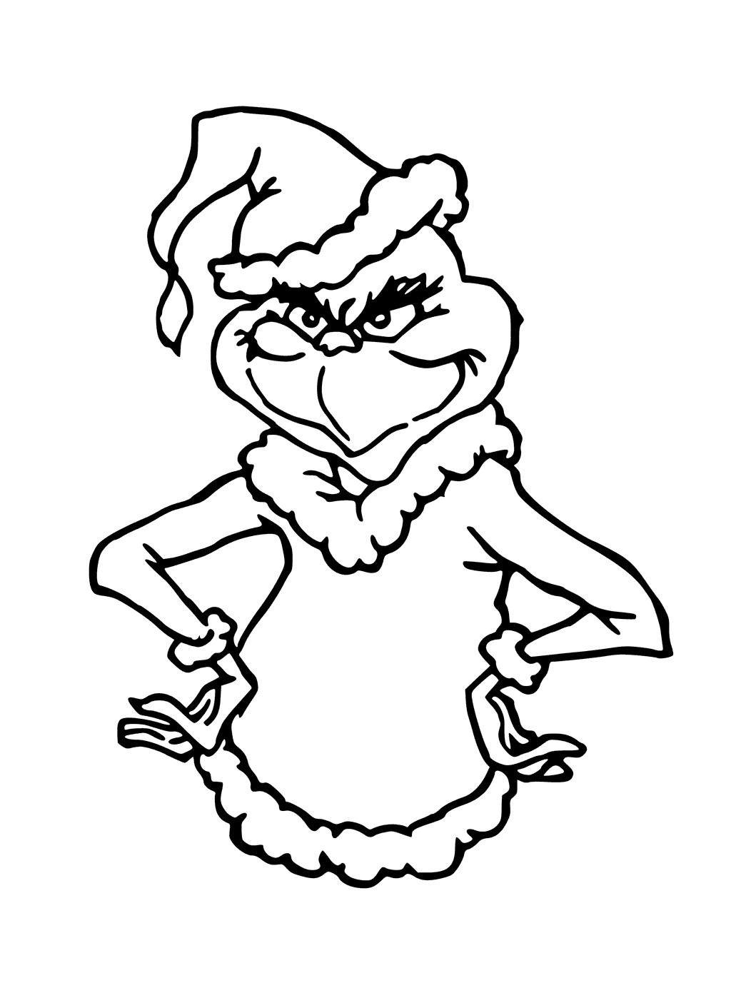 Grinch Free Printable Coloring Pages