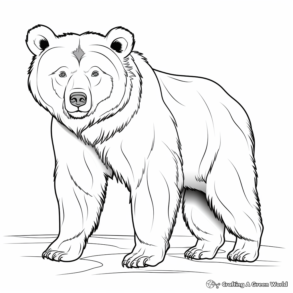 Grizzly Bear Coloring Pages