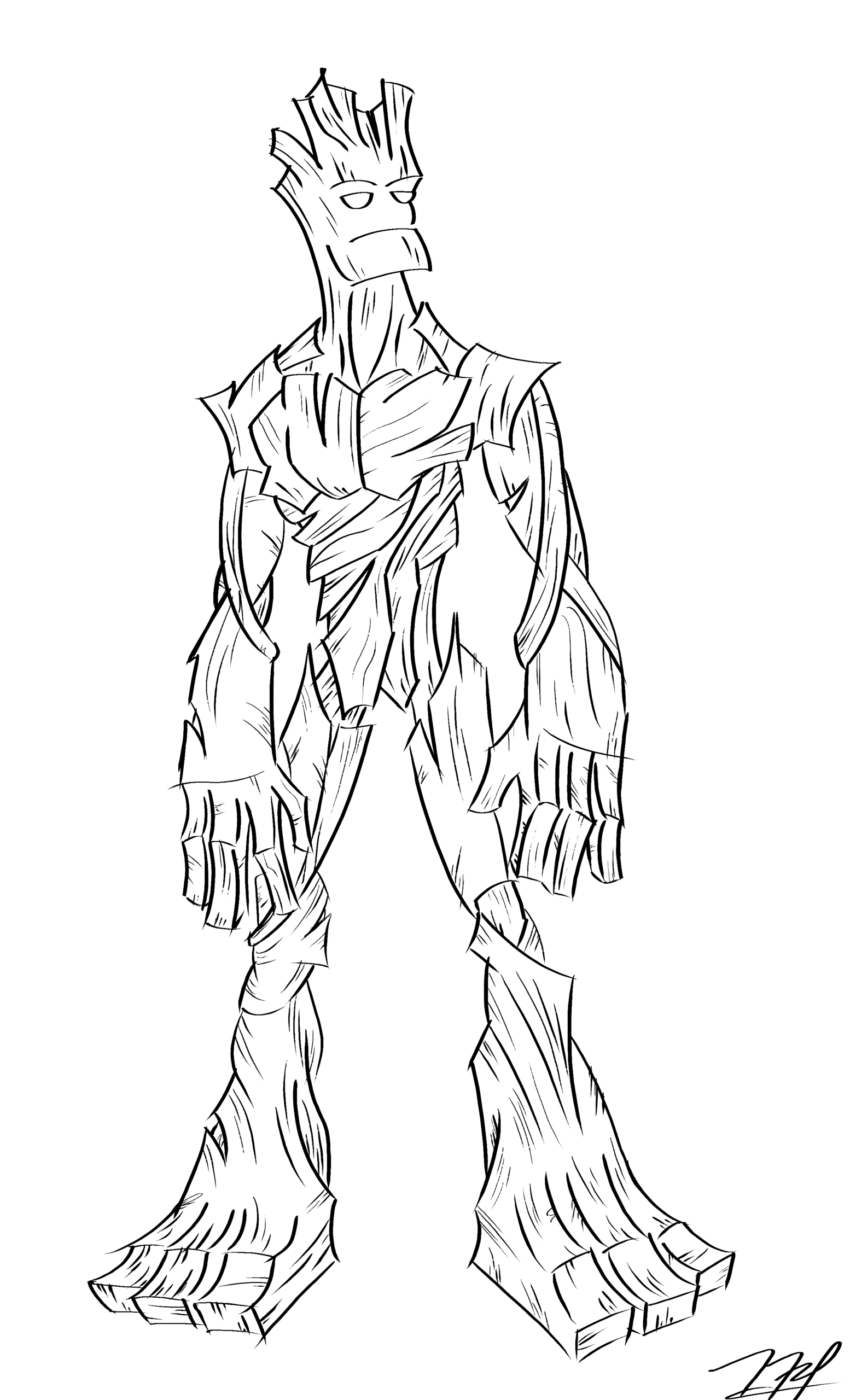Groot Coloring Pages At GetDrawings Free Download