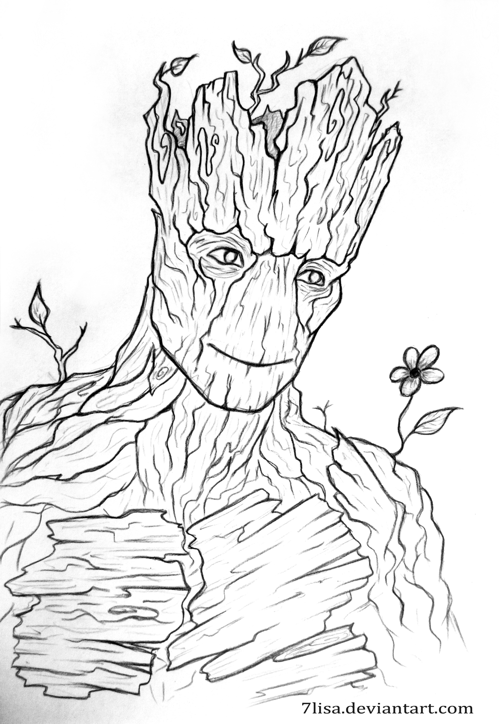 Groot Page Printable Coloring Pages