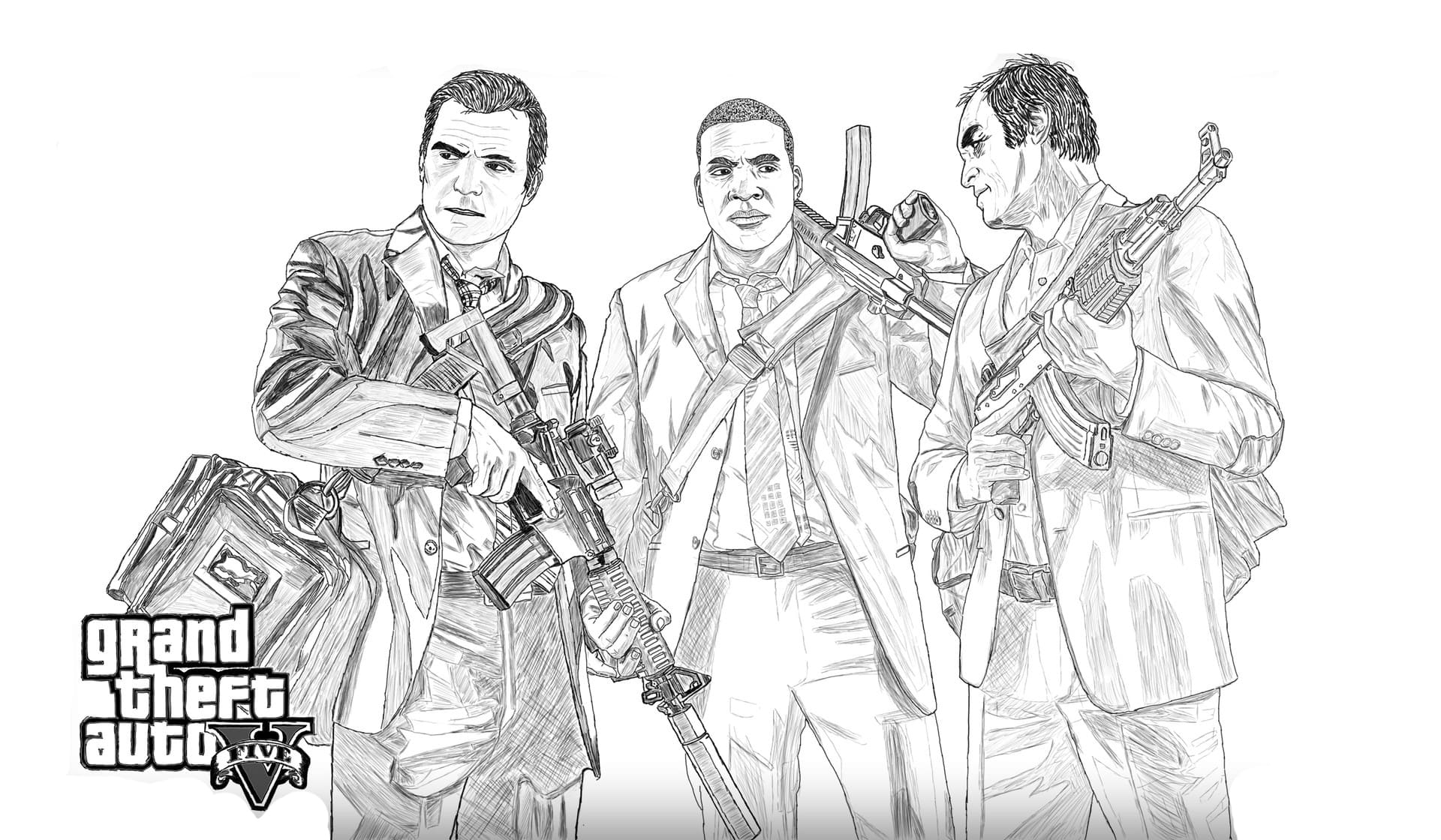 Gta Coloring Pages