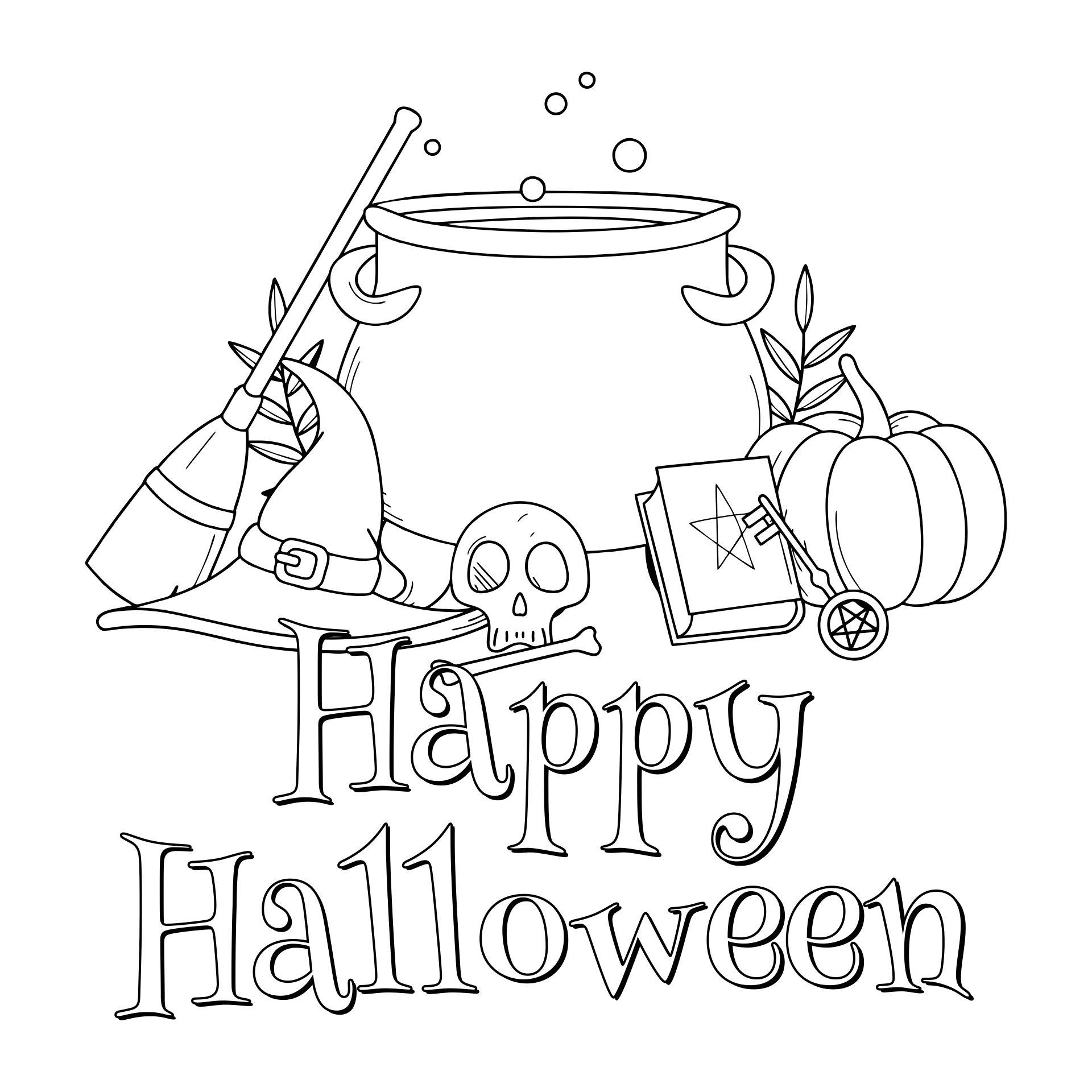 Halloween Coloring Contest Pages