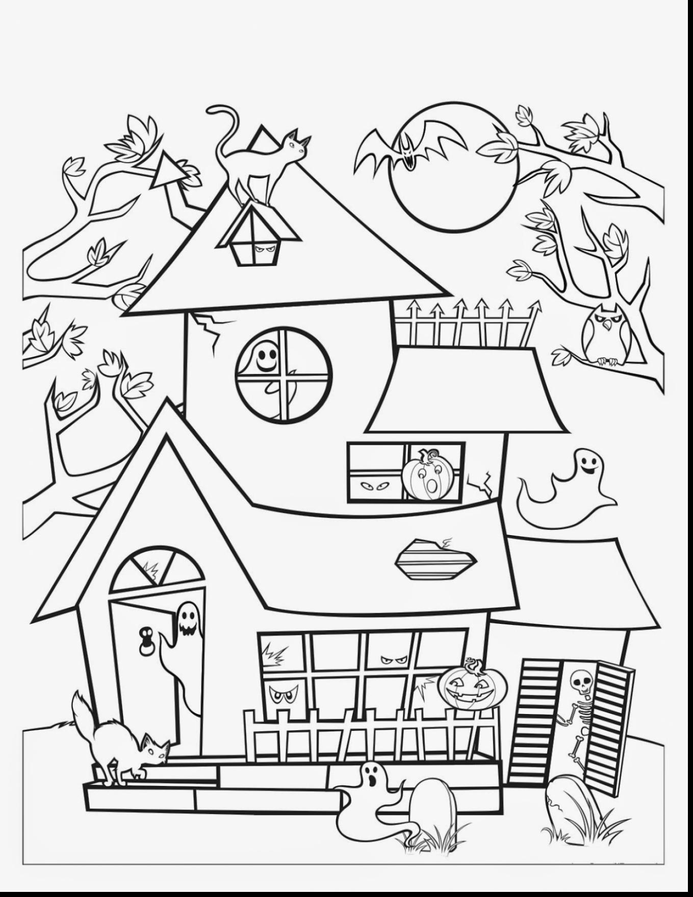 Halloween Haunted House Coloring Pages At GetColorings Free Printable Colorings Pages To