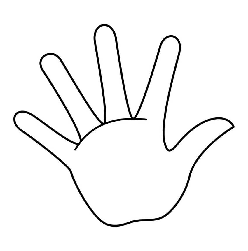 Hands Coloring Page