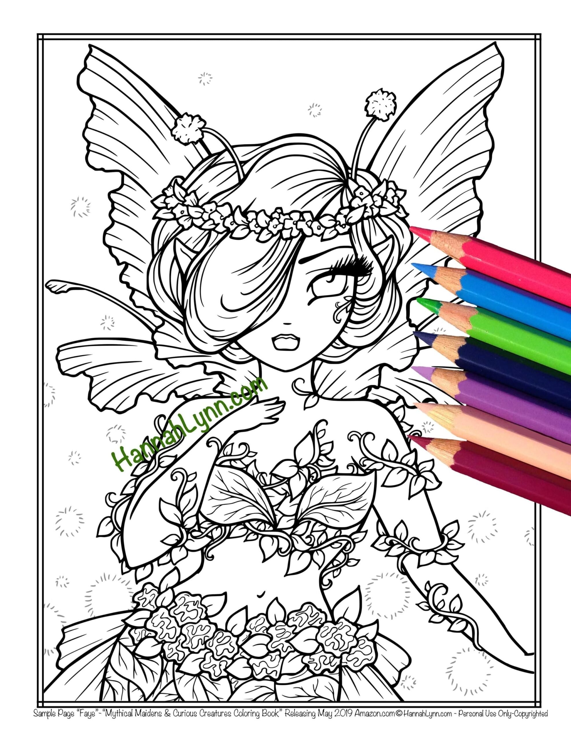 Hannah Lynn Coloring FREE Sample Pack Hannah Lynn Colouring Pages Color