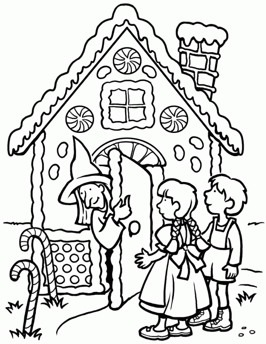 Hansel And Gretel Coloring Page Home Design Ideas