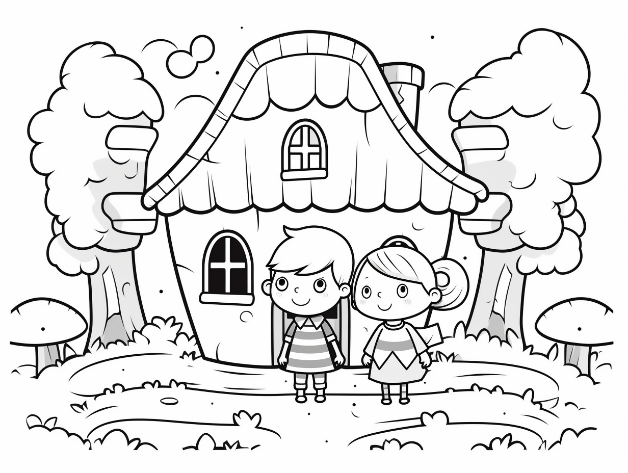 Hansel And Gretel Coloring Pages