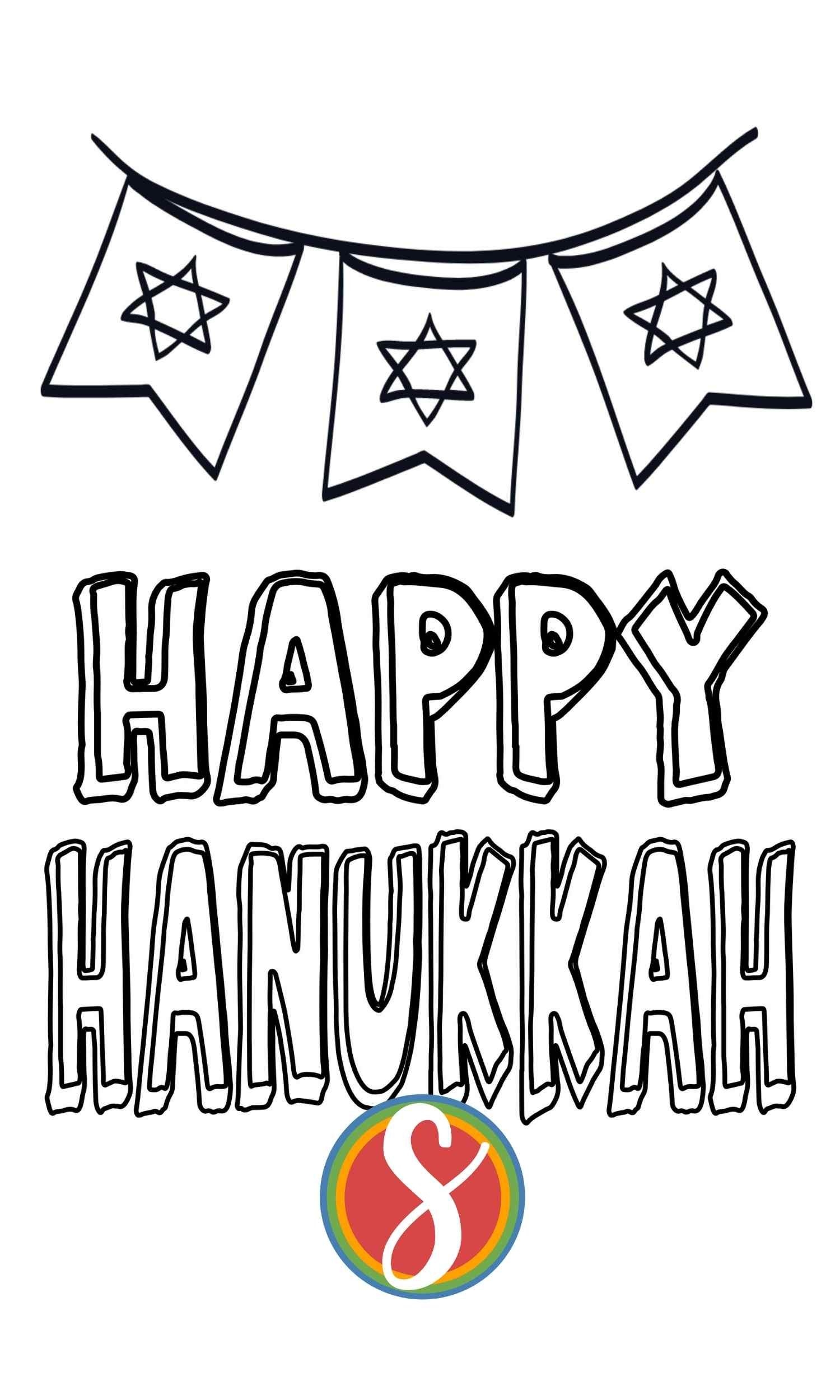 Hanukkah Coloring Pages Stevie Doodles