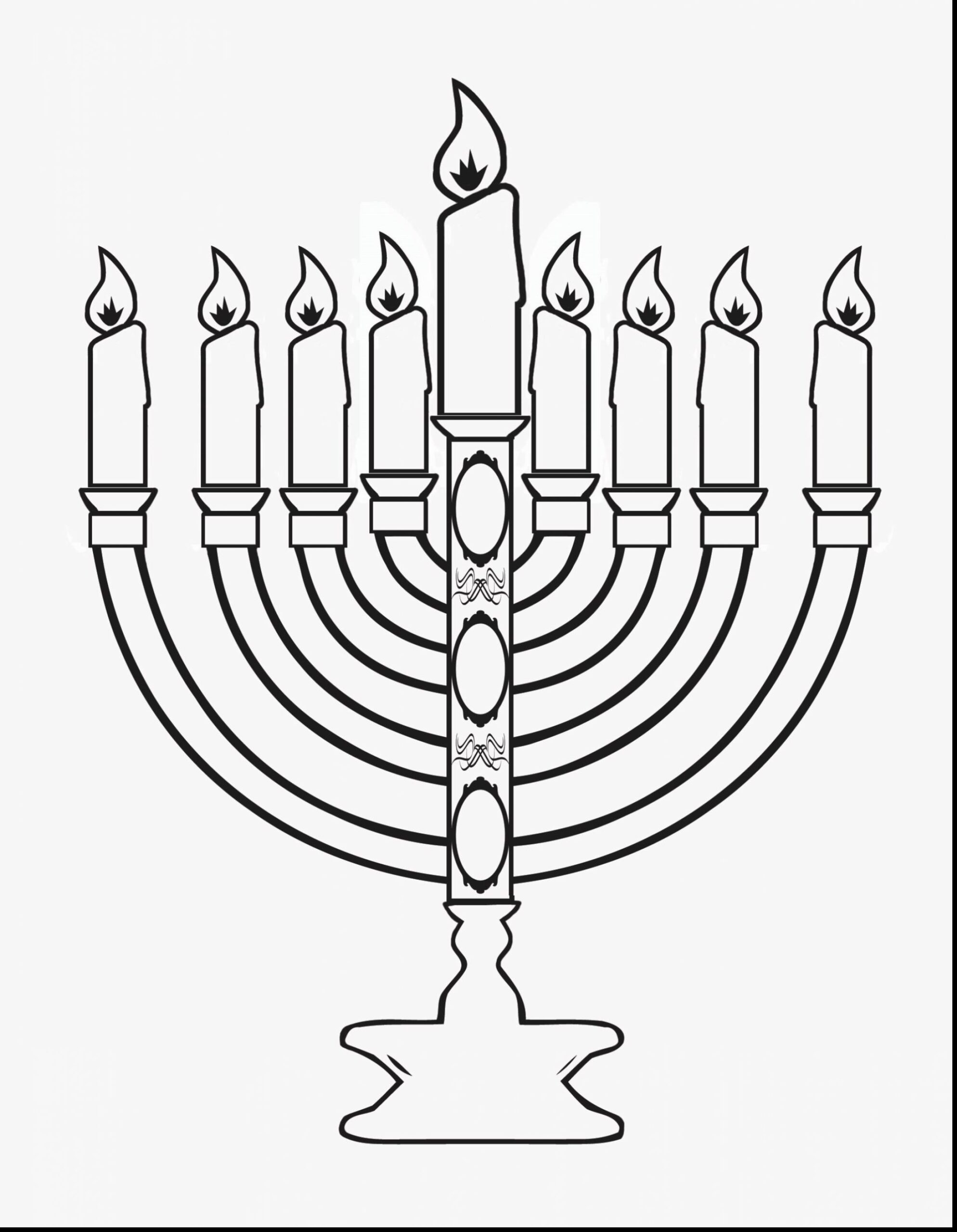 Hanukkah Menorah Drawing At GetDrawings Free Download