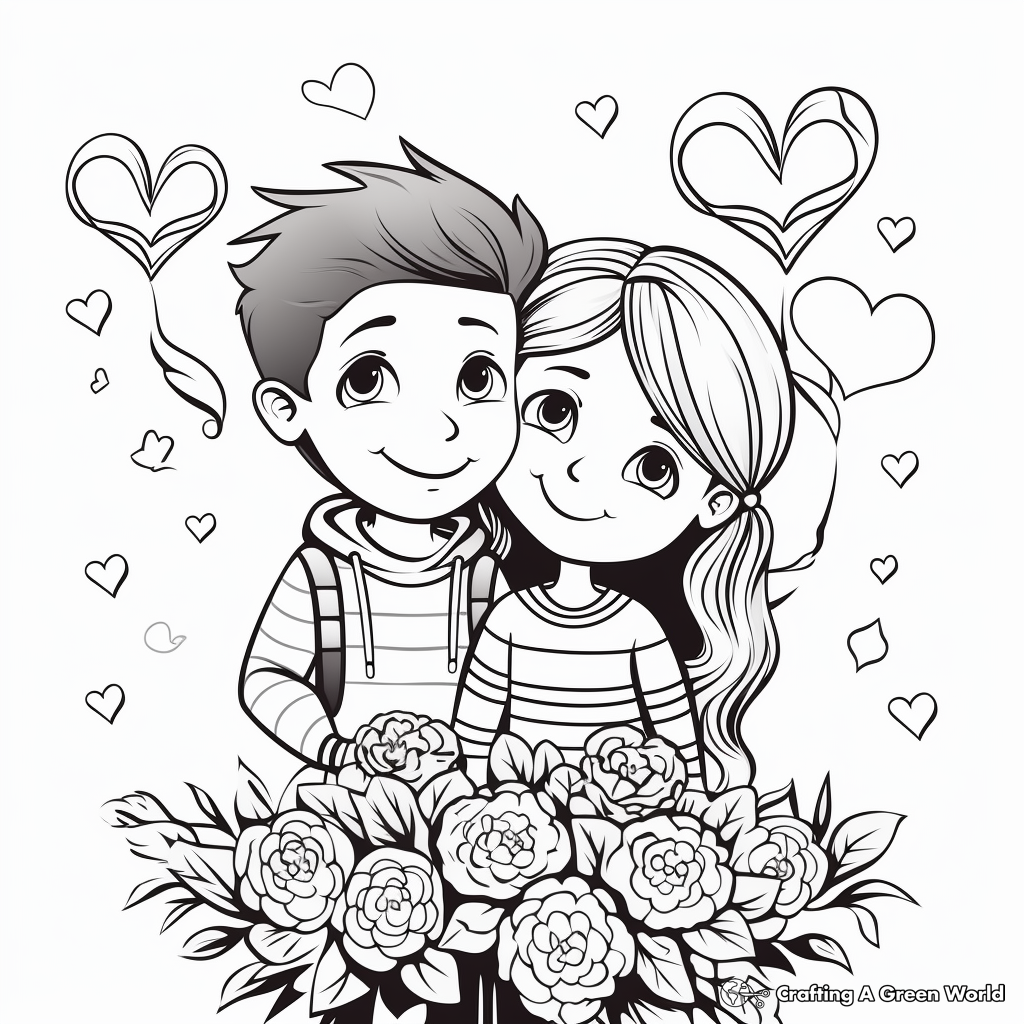 Happy Anniversary Coloring Pages Free Printable