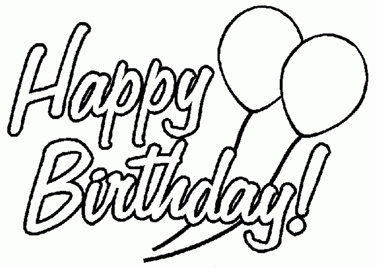 Happy Birthday Color Pages Activity Shelter