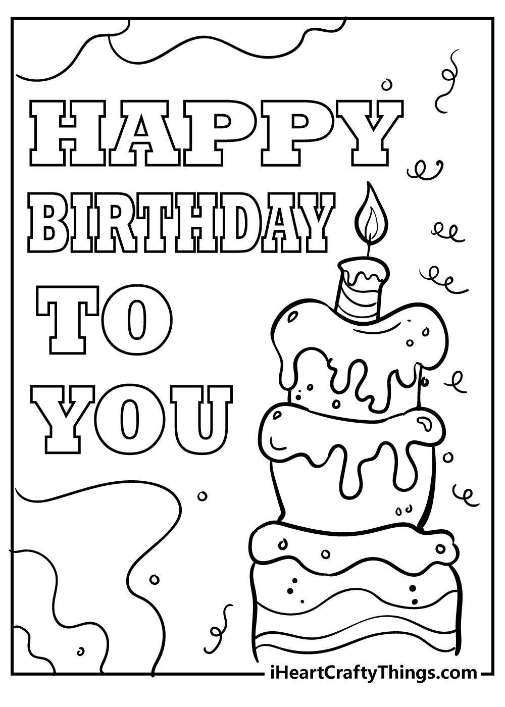 Happy Birthday Funny 1 Coloring Pages Happy Birthday Coloring Pages Images And Photos Finder