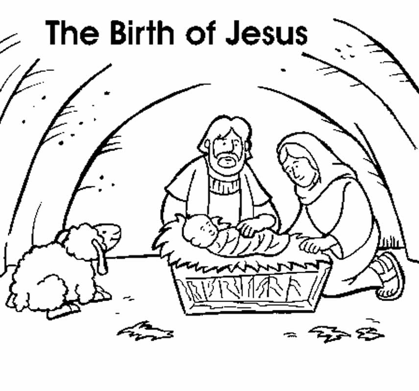 Happy Birthday Jesus Coloring Coloring Pages